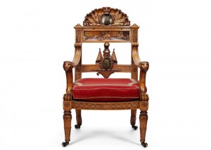 The Waterloo Elm was made into a chair and presented to George IV